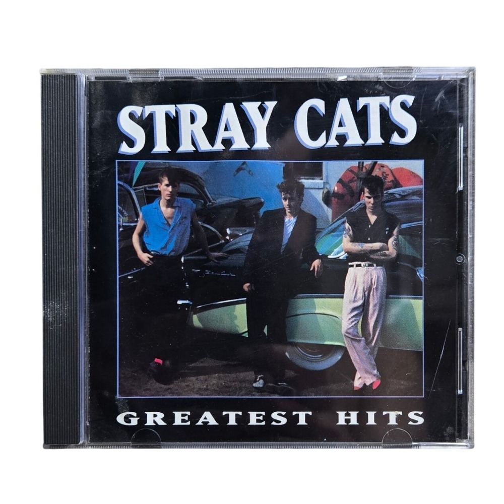 Stray Cats Greatest Hits Audio CD D2-77592 Curb Rockabilly Records 1992 Tested